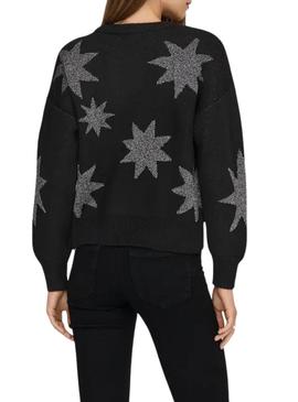 Camisola Only Rosie Glitter preta para mulher