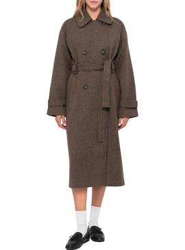 Casaco Only Gina marrom para mulher