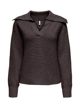 Camisola Only Mally castanha para mulher