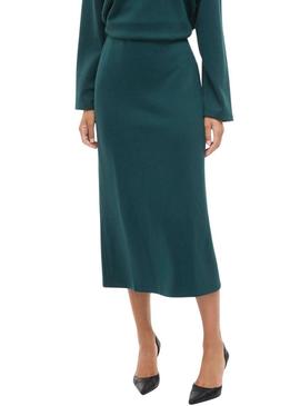 Saia Vila Visiffi midi verde para mulher.