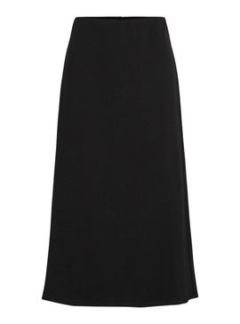 Saia preta midi Vila Visiffi para mulher.