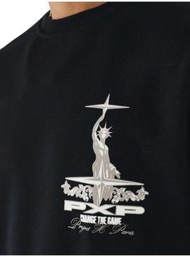 Moletom Project x Paris Heart preto para homem