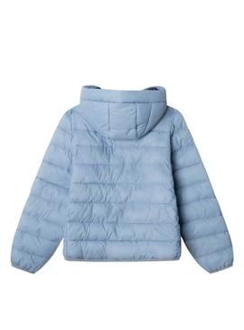 Casaco acolchoado Pepe Jeans Dahlia azul para menina.