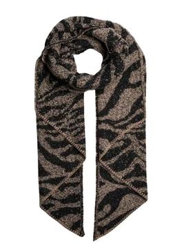 Cachecol Pieces Pyron estruturado zebra para mulher.