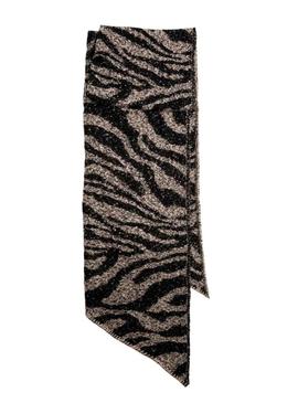 Cachecol Pieces Pyron estruturado zebra para mulher.