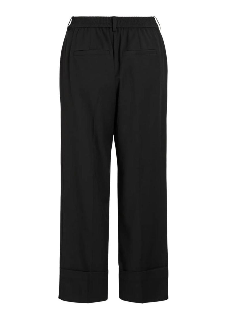 Calça Vila Viellie reta preta para mulher.