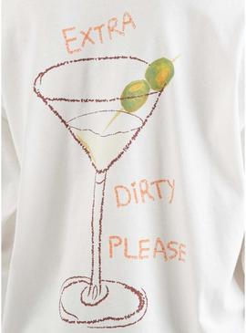 Camiseta Only Vivvi manga comprida branca para mulher.