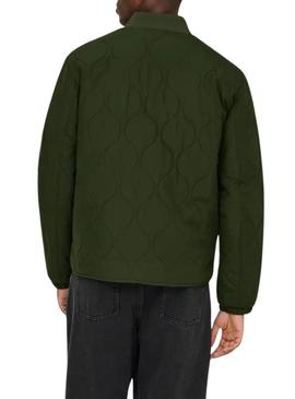 Jaqueta acolchoada verde Only and Sons Anton para homem.