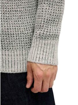 Camisola Jack and Jones Global cinza para homem