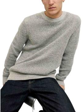 Camisola Jack and Jones Global cinza para homem