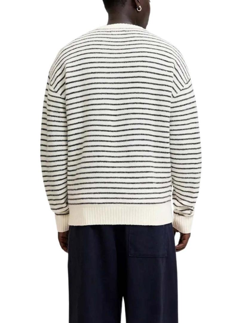 Camiseta branca Jack and Jones Ollie para homem.