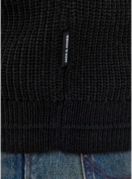 Camiseta Jersey Jack and Jones Kaito preto para homem.