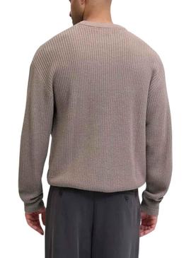 Camisa Jack and Jones Kaito bege para homens.