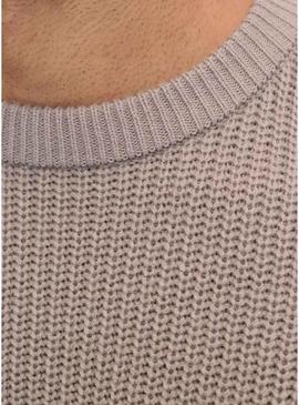 Camisa Jack and Jones Kaito bege para homens.