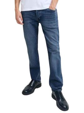 Calça jeans Jack and Jones Tim azul para homem