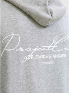 Moletom Jack and Jones Cocover cinza para homem.