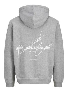 Moletom Jack and Jones Cocover cinza para homem.