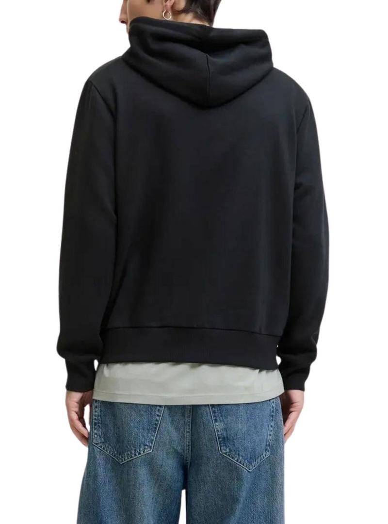 Moletom Jack and Jones preto para homem.