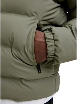 Jaqueta acolchoada Jack and Jones Elements verde para homem.