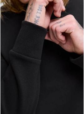 Moletom Jack and Jones Brandy preto para homens