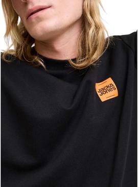 Moletom Jack and Jones Brandy preto para homens