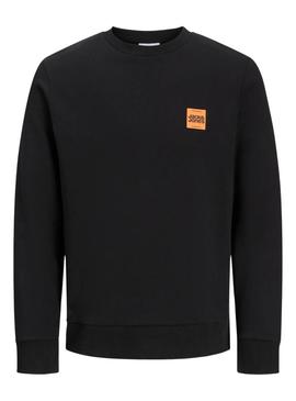 Moletom Jack and Jones Brandy preto para homens