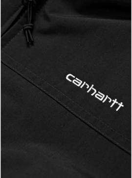 Casaco Carhartt Sail com capuz preto para homens.