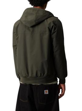 Jaqueta Carhartt Sail com capuz verde para homem