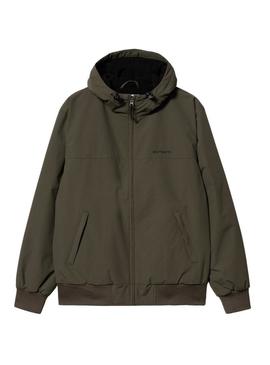 Jaqueta Carhartt Sail com capuz verde para homem