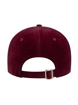 Boné New Era Velour LA Dodgers 9FORTY granada para mulher