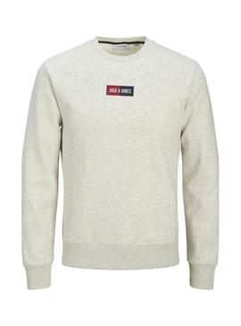 Moletom Jack and Jones Pam bege para homem.