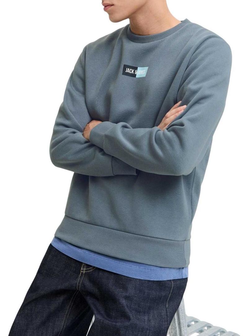 Moletom Jack and Jones Pam cinza para homem.