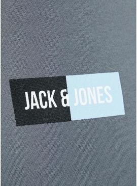 Moletom Jack and Jones Pam cinza para homem.