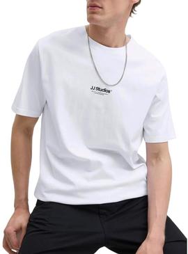 Camisa Jack and Jones Soho branca para homem.