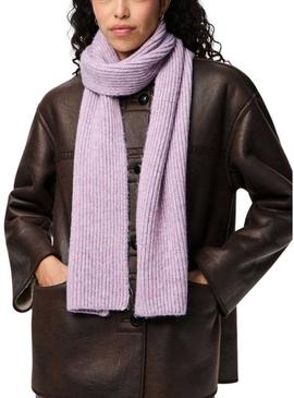 Cachecol Pieces Milla malva para mulher