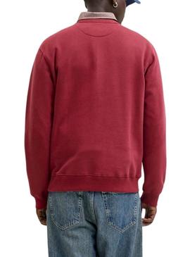 Moletom Jack and Jones Bleecker vermelho para homem.