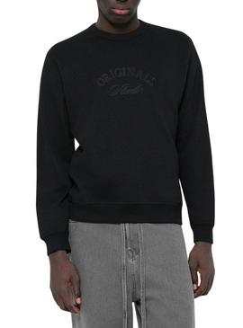 Moletom Jack and Jones Bleecker preto para homem.