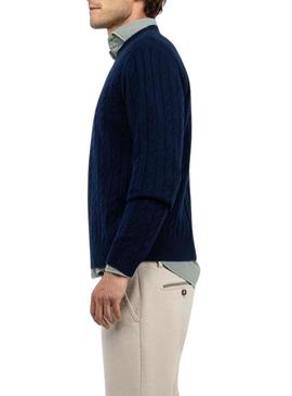 Pullover El Ganso de Ochos marino para homem