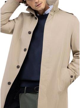 Trench coat El Ganso acolchado bege para homens.
