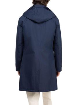 Trench coat El Ganso acolchoado marinho para homem.