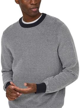 Camisola Only and Sons Tap marinho para homem