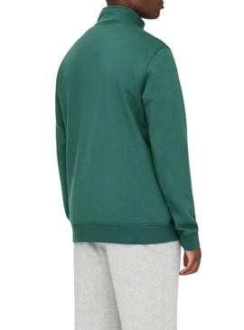 Moletom Only and Sons Ceres com fecho de correr verde para homem