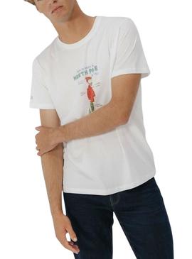Camiseta El Pulpo North Pole Outfit branca para homem.