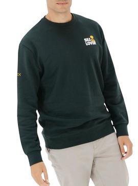 Moletom El Pulpo Sealover logo verde para homem