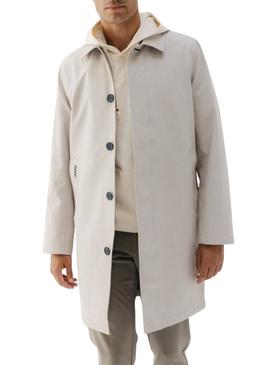 Trench Coat El Pulpo ultraleve Vostok bege para homem.