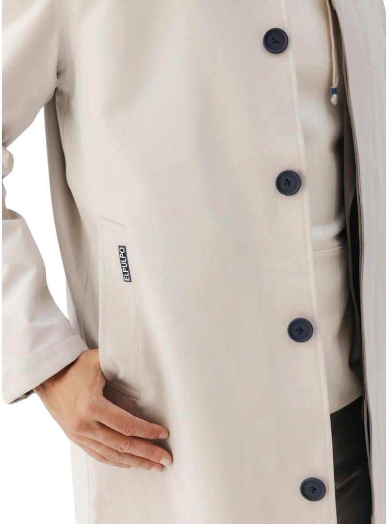 Trench Coat El Pulpo ultraleve Vostok bege para homem.