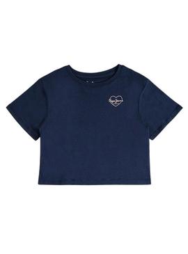 Camiseta Pepe Jeans Amanda azul marinho para menina