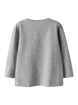 Camiseta Name It Rasmus cinza para menino