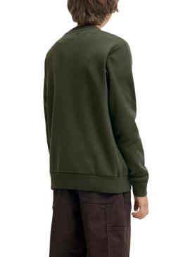 Moletom Jack and Jones Jin verde para criança.