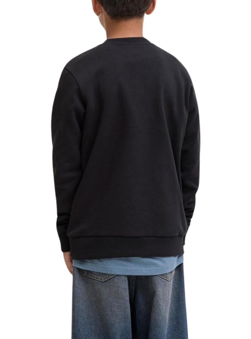 Moletom Jack and Jones Jin preto para criança.